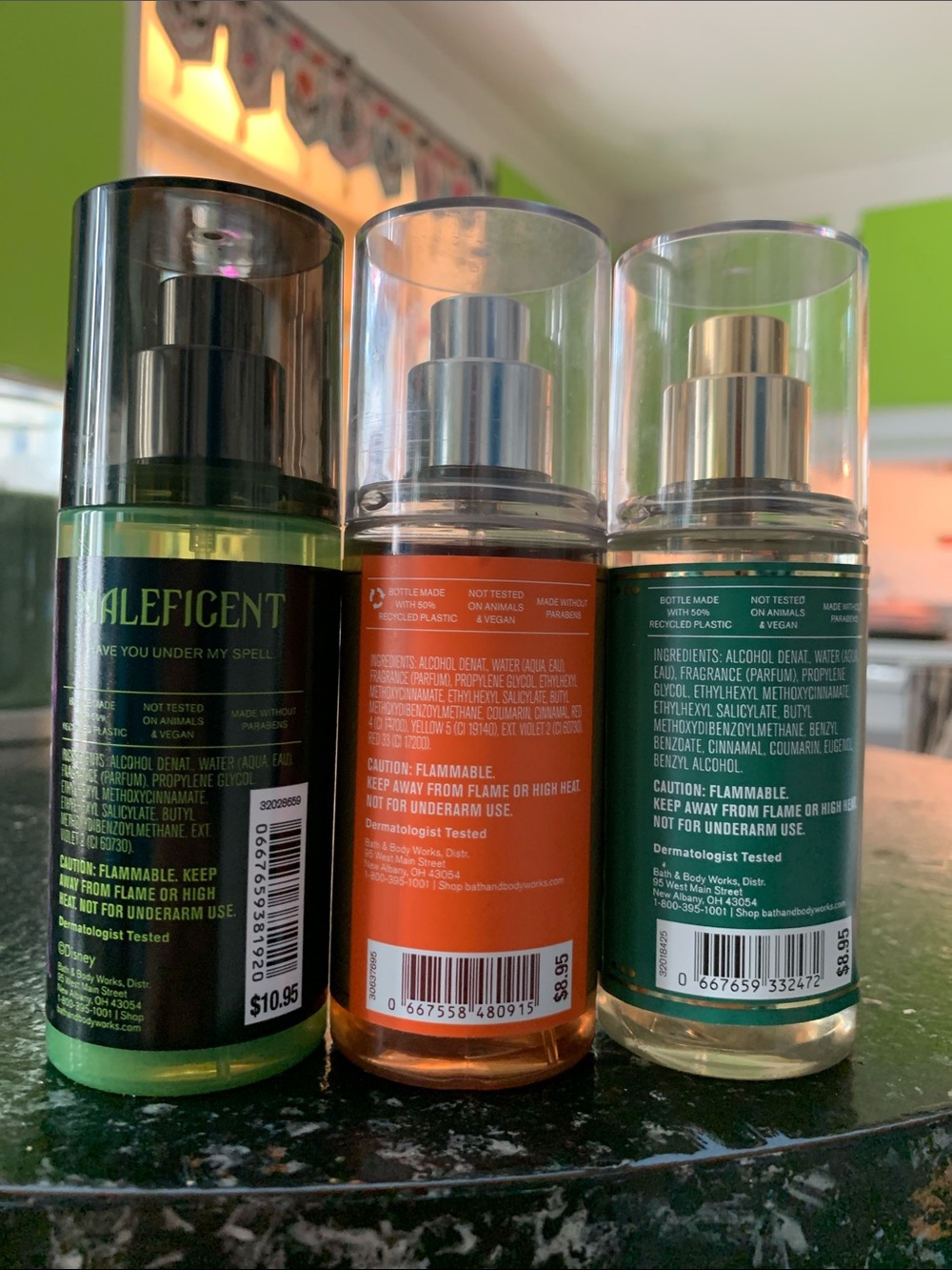 Set of 3Bath & Body Works 2.5fl Mists Pumpkin Pecan Waffles Maleficent, Carrot - Picture 2 of 7
